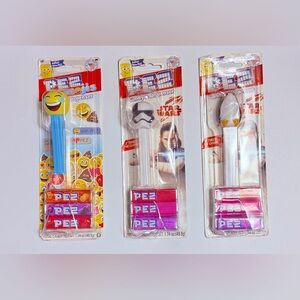 PEZ Emoji and Star Wars Candy Dispenser Trio